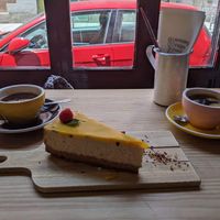 Passion fruit cheesecake  at Frutas Prohibidas in Madrid