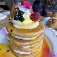 Pancakes  at Frutas Prohibidas in Madrid