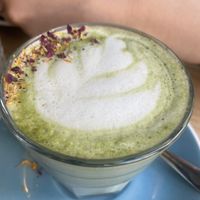 Matcha latte  at Frutas Prohibidas in Madrid