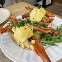 Classic Eggs Benedict   at Frutas Prohibidas in Madrid