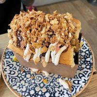 Vegan bbq pulled pork sandwich   at Frutas Prohibidas in Madrid