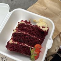 I got the red velvet to go as I was full but had to try this one  at Frutas Prohibidas in Madrid