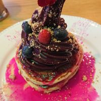 Pancakes at Frutas Prohibidas in Madrid