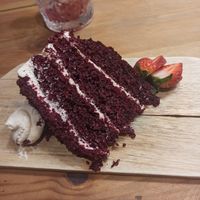 Tarta red Velvet at Frutas Prohibidas in Madrid