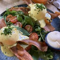 Eggs benedict Classic version   at Frutas Prohibidas in Madrid