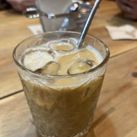 ice coffee  at Frutas Prohibidas in Madrid