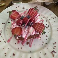 Vegan French toast  at Frutas Prohibidas in Madrid