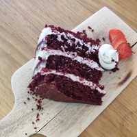 Red velvet at Frutas Prohibidas in Madrid