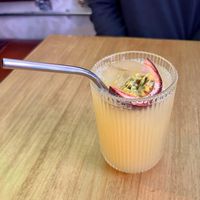 Passion Fruit Lemonade at Frutas Prohibidas in Madrid