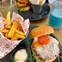 Truffle Burger at Frutas Prohibidas in Madrid