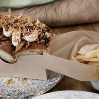 Sando de pulled pork at Frutas Prohibidas in Madrid