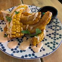 The corn ribs at Frutas Prohibidas in Madrid