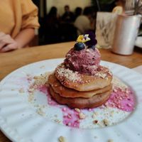 Pancakes at Frutas Prohibidas in Madrid