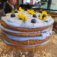 Blue Lemonade Cake at Frutas Prohibidas in Madrid