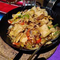 the soy chicken!! amazing! at Appaloosa Saloon in Spiez