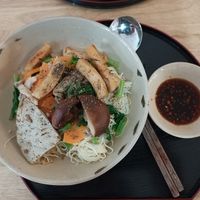 Vegan noodles at Nâunâu in Ho Chi Minh City