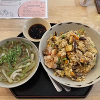 Fried rice, bitter gourd soup combo  at Nâunâu in Ho Chi Minh City