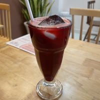 Carrot beetroot ginger juice  at Nâunâu in Ho Chi Minh City
