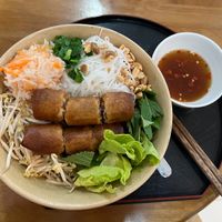 Bún Chà Giò with vegan fish sauce 🤤  at Nâunâu in Ho Chi Minh City