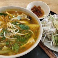 Ban Hue soup - so good! at Nâunâu in Ho Chi Minh City