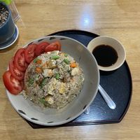 Rice and vegetables   at Nâunâu in Ho Chi Minh City