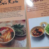 The daily rice and noodle dishes at Nâunâu in Ho Chi Minh City