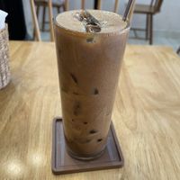 Vietnamese iced coffee with condensed coconut milkk  at Nâunâu in Ho Chi Minh City