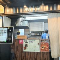 view towards the counter at Vege Bear in Seoul