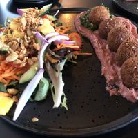 Falafel with yummy fresh salad at Absolute Cravings in Annandale