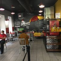 Inside venue at The Halal Guys in New York City