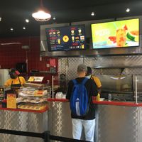Counter at The Halal Guys in New York City
