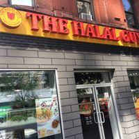 Front entrance at The Halal Guys in New York City