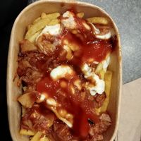 Loaded fries with jackfruit at Vego's in Islington