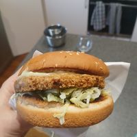 Chicken burger at Vego's in Islington