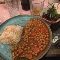 chickpeas &beans with rice  at Sibel's in Vienna