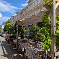 Outside at Sibel's in Vienna