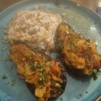 Stuffed eggplant at Sibel's in Vienna