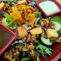 Sasquash salad with butternut squash  at Good Natured Cafe in Martinsburg