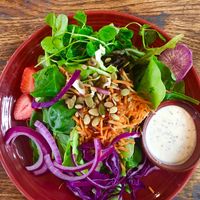 Get the salad instead of the chips 🥗 💯  at Good Natured Cafe in Martinsburg