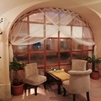 Window seats  at Cafe Mandala in Szekesfehervar