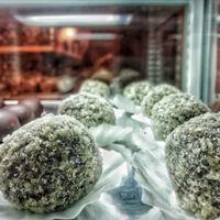 Vegan truffles at Cafe Mandala in Szekesfehervar