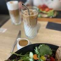 Coffee - they unfortunately used cow milk *_* by mistake   at Café Gretchen in Cologne