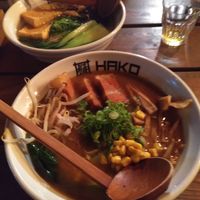 Vegan miso and mushroom ramen at Hako Ramen - Prenzlauer Berg in Berlin