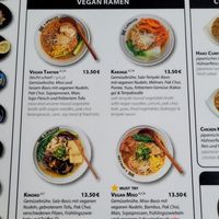 Übersicht der Ramen at Hako Ramen - Prenzlauer Berg in Berlin