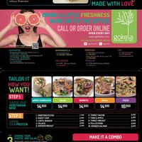 English menu at Gokela - Centro - Maybe closed in Cartagena