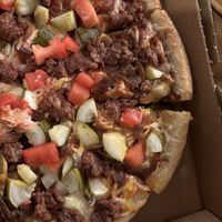 Vegan beyond meat deep dish pizzaa  at UNO Pizzeria in Bensalem