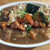 Veggie curry udon - not bad for $14.50! at Mama's & Papa's in Wembley