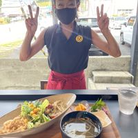 Shiba Mama herself 💜✌🏾  at Shiba Mama No O Mise in Yamagata