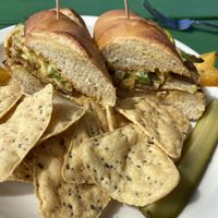 Vegan philly cheese steak.  at Wild Thyme Organics in Kealakekua