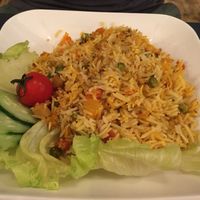 Vegetable biryani at Green Asia in Tokyo